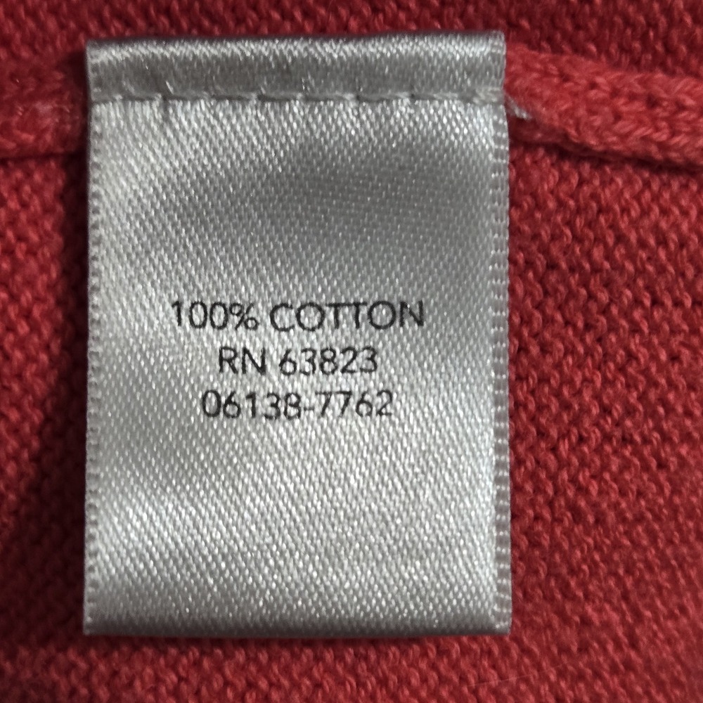 CJ Banks Women's Sweater Vest Size 1X Coral Sleeveless Round Neck Cable Knit - Picture 5 of 6